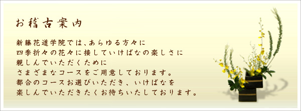 浦和いけばなお稽古案内